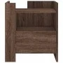 Engineered wood brown oak bedside table 45x50x50 cm by , Nightstands - Ref: Foro24-848282, Price: 56,06 €, Discount: %