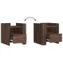 Engineered wood brown oak bedside table 45x50x50 cm by , Nightstands - Ref: Foro24-848282, Price: 56,06 €, Discount: %