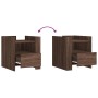 Nachttisch aus Eichenholz in brauner Farbe, 45x50x50 cm. von , Nachttische - Ref: Foro24-848282, Preis: 57,33 €, Rabatt: %