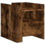 Nachttisch aus geräucherter Eichen-Ingenieurholz 45x50x50 cm. von , Nachttische - Ref: Foro24-848280, Preis: 55,21 €, Rabatt: %