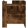 Engineered wood smoked oak bedside table 45x50x50 cm by , Nightstands - Ref: Foro24-848280, Price: 54,55 €, Discount: %
