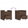 Nachttisch aus Eichenholz in brauner Farbe, 45x50x50 cm. von , Nachttische - Ref: Foro24-848289, Preis: 59,74 €, Rabatt: %