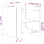 Mesita de noche madera de ingeniería roble ahumado 45x50x50 cm de , Mesitas de noche - Ref: Foro24-848294, Precio: 45,44 €, D...