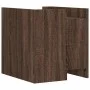 Engineered wood brown oak bedside table 45x50x50 cm by , Nightstands - Ref: Foro24-848296, Price: 46,04 €, Discount: %