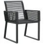Gartenstühle 4 Stück in schwarzem synthetischem Rattan von , Gartenstühle - Ref: Foro24-4008114, Preis: 276,06 €, Rabatt: %