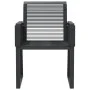 Sillas de jardín 4 unidades ratán sintético negro de , Sillas de jardín - Ref: Foro24-4008114, Precio: 276,05 €, Descuento: %