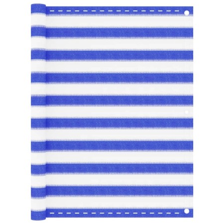 Toldo para balcón HDPE azul y blanco 120x300 cm de vidaXL, Sombrillas - Ref: Foro24-310892, Precio: 16,35 €, Descuento: %