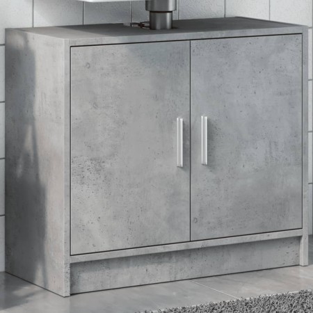 Waschbeckenunterschrank aus grauem Betonholz 63x29x55 cm von , Badezimmermöbel - Ref: Foro24-848097, Preis: 49,39 €, Rabatt: %