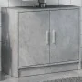 Engineered wood gray concrete sink cabinet 63x29x55 cm by , Bathroom furniture - Ref: Foro24-848097, Price: 48,65 €, Discount: %