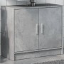 Waschbeckenunterschrank aus grauem Betonholz 63x29x55 cm von , Badezimmermöbel - Ref: Foro24-848097, Preis: 49,39 €, Rabatt: %