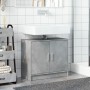 Waschbeckenunterschrank aus grauem Betonholz 63x29x55 cm von , Badezimmermöbel - Ref: Foro24-848097, Preis: 49,39 €, Rabatt: %