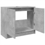 Waschbeckenunterschrank aus grauem Betonholz 63x29x55 cm von , Badezimmermöbel - Ref: Foro24-848097, Preis: 49,39 €, Rabatt: %