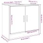 Engineered wood gray concrete sink cabinet 63x29x55 cm by , Bathroom furniture - Ref: Foro24-848097, Price: 48,65 €, Discount: %
