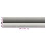 HDPE balcony awning 120x500 cm anthracite gray and white by vidaXL, Umbrellas - Ref: Foro24-310858, Price: 13,36 €, Discount: %