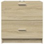 Waschbeckenunterschrank aus Sonoma-Eichen-Ingenieurholz 59x37x59 cm. von , Badezimmermöbel - Ref: Foro24-848110, Preis: 72,68...