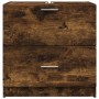 Armario de lavabo madera ingeniería roble ahumado 59x37x59 cm de , Muebles de baño - Ref: Foro24-848112, Precio: 76,63 €
