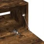 Waschbeckenunterschrank aus geräucherter Eichen-Ingenieurholz 59x37x59 cm. von , Badezimmermöbel - Ref: Foro24-848112, Preis:...