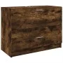 Armario de lavabo madera ingeniería roble ahumado 78x37x59 cm de , Muebles de baño - Ref: Foro24-848119, Precio: 87,94 €, Des...