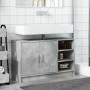 Engineered wood gray concrete sink cabinet 90x29x55 cm by , Bathroom furniture - Ref: Foro24-848125, Price: 74,38 €, Discount: %