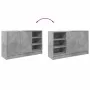Engineered wood gray concrete sink cabinet 90x29x55 cm by , Bathroom furniture - Ref: Foro24-848125, Price: 74,38 €, Discount: %