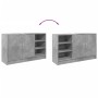 Waschbeckenunterschrank aus grauem Betonholz 90x29x55 cm von , Badezimmermöbel - Ref: Foro24-848125, Preis: 76,25 €, Rabatt: %