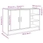Engineered wood gray concrete sink cabinet 90x29x55 cm by , Bathroom furniture - Ref: Foro24-848125, Price: 74,38 €, Discount: %