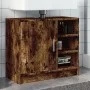 Waschbeckenunterschrank aus geräucherter Eichen-Ingenieurholz 63x29x55 cm. von , Badezimmermöbel - Ref: Foro24-848133, Preis:...