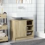 Waschbeckenunterschrank aus Sonoma-Eichen-Ingenieurholz 63x29x55 cm. von , Badezimmermöbel - Ref: Foro24-848131, Preis: 54,81...