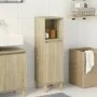 Armario de baño madera contrachapada roble Sonoma 30x30x100 cm de , Tocadores de baño - Ref: Foro24-849659, Precio: 60,29 €, ...