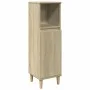 Armario de baño madera contrachapada roble Sonoma 30x30x100 cm de , Tocadores de baño - Ref: Foro24-849659, Precio: 60,29 €, ...