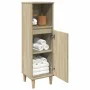 Armario de baño madera contrachapada roble Sonoma 30x30x100 cm de , Tocadores de baño - Ref: Foro24-849659, Precio: 60,29 €, ...