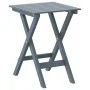 Silla mecedora con mesa plegable madera maciza de álamo gris de , Mecedoras - Ref: Foro24-3281258, Precio: 137,36 €, Descuent...