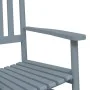 Rocking chair with folding table made of solid gray poplar wood by , Rocking chairs - Ref: Foro24-3281258, Price: 134,13 €, D...