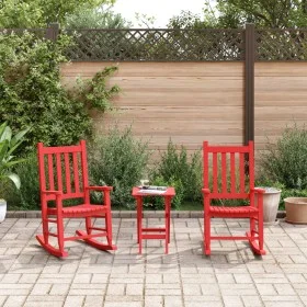 Rocking chairs for children, 2 units, solid poplar wood, red. by , Rocking chairs - Ref: Foro24-3281597, Price: 141,46 €, Dis...