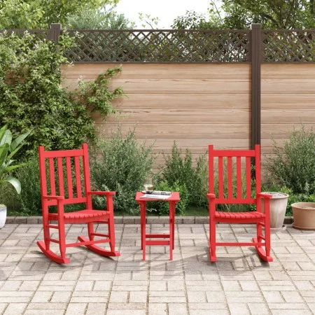 Rocking chairs for children, 2 units, solid poplar wood, red. by , Rocking chairs - Ref: Foro24-3281597, Price: 141,46 €, Dis...