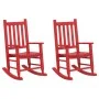 Rocking chairs for children, 2 units, solid poplar wood, red. by , Rocking chairs - Ref: Foro24-3281597, Price: 141,46 €, Dis...