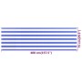 Blau-weiße HDPE-Balkonmarkise 75x400 cm von vidaXL, Sonnenschirme - Ref: Foro24-310885, Preis: 14,79 €, Rabatt: %