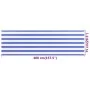 Blue and white HDPE balcony awning 75x400 cm by vidaXL, Umbrellas - Ref: Foro24-310885, Price: 14,53 €, Discount: %