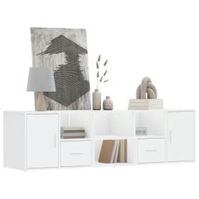Eckschrank aus weißem Ingenieurholz 160x40x45 cm von , Schränke und Lagerung - Ref: Foro24-3307819, Preis: 117,06 €, Rabatt: %