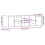 Eckschrank aus weißem Ingenieurholz 160x40x45 cm von , Schränke und Lagerung - Ref: Foro24-3307819, Preis: 117,06 €, Rabatt: %