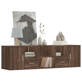 Eckschrank aus braunem Eichenfurnierholz 160x40x45 cm. von , Schränke und Lagerung - Ref: Foro24-3307825, Preis: 114,89 €, Ra...