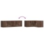 Engineered wood corner furniture, brown oak, 160x40x45 cm by , Closets and storage - Ref: Foro24-3307825, Price: 116,32 €, Di...