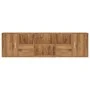 Engineered oak wood corner furniture, Artisian style, 160x40x45 cm by , Closets and storage - Ref: Foro24-3307827, Price: 112...