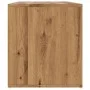 Engineered oak wood corner furniture, Artisian style, 160x40x45 cm by , Closets and storage - Ref: Foro24-3307827, Price: 112...