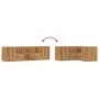 Engineered oak wood corner furniture, Artisian style, 160x40x45 cm by , Closets and storage - Ref: Foro24-3307827, Price: 112...