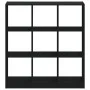 Engineered wood black shelf 102x32x108 cm by , Bookcases and shelves - Ref: Foro24-3307838, Price: 92,35 €, Discount: %
