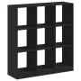 Engineered wood black shelf 102x32x108 cm by , Bookcases and shelves - Ref: Foro24-3307838, Price: 92,35 €, Discount: %