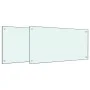 Küchenrückwände 2 Stück aus gehärtetem weißem Glas 80x50 cm von , Küchengeräte und Utensilien - Ref: Foro24-3315787, Preis: 1...