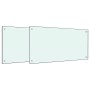 Kitchen splashbacks 2 units white tempered glass 80x50 cm by , Kitchen tools and utensils - Ref: Foro24-3315787, Price: 136,6...