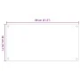 Küchenrückwände 2 Stück aus gehärtetem weißem Glas 80x50 cm von , Küchengeräte und Utensilien - Ref: Foro24-3315787, Preis: 1...